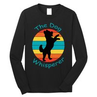 Cute Retro Dog Whisperer Vintage Funny For Dog Lovers Long Sleeve Shirt