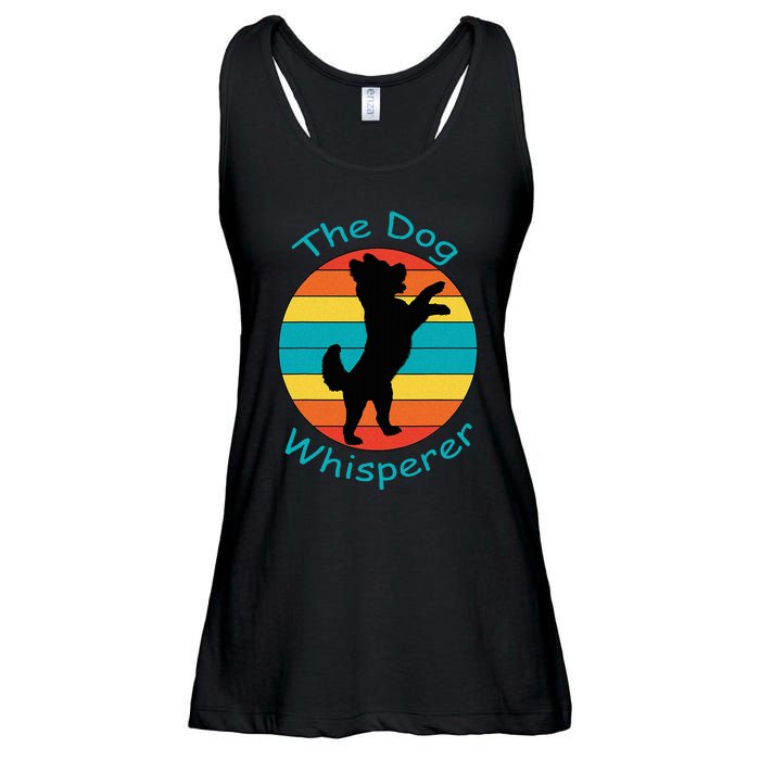 Cute Retro Dog Whisperer Vintage Funny For Dog Lovers Ladies Essential Flowy Tank