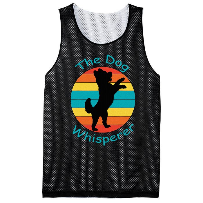 Cute Retro Dog Whisperer Vintage Funny For Dog Lovers Mesh Reversible Basketball Jersey Tank