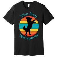 Cute Retro Dog Whisperer Vintage Funny For Dog Lovers Premium T-Shirt