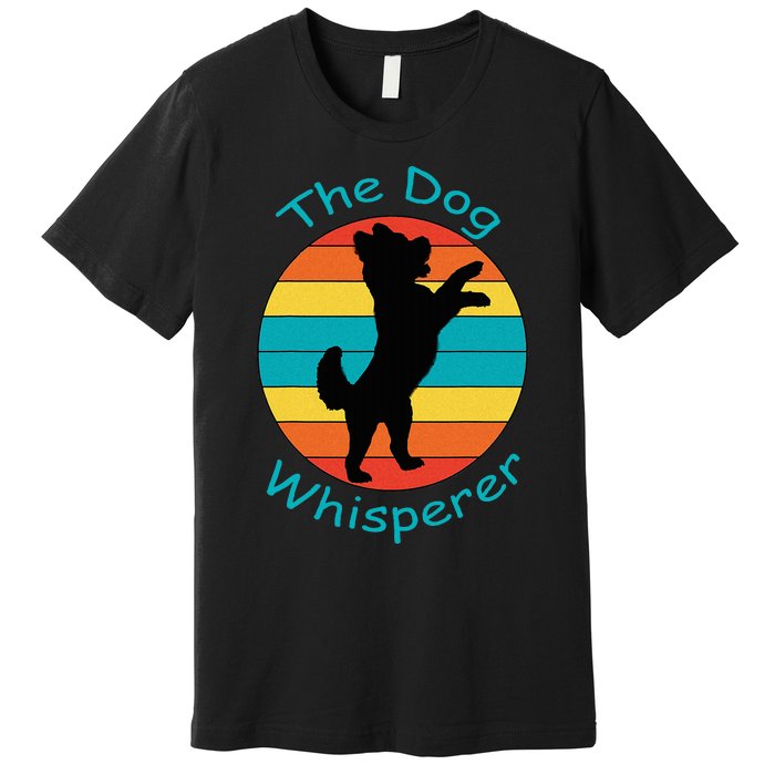 Cute Retro Dog Whisperer Vintage Funny For Dog Lovers Premium T-Shirt