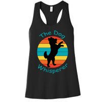 Cute Retro Dog Whisperer Vintage Funny For Dog Lovers Women's Racerback Tank