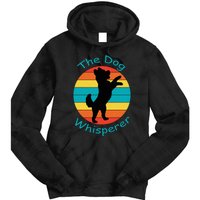 Cute Retro Dog Whisperer Vintage Funny For Dog Lovers Tie Dye Hoodie