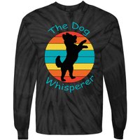 Cute Retro Dog Whisperer Vintage Funny For Dog Lovers Tie-Dye Long Sleeve Shirt