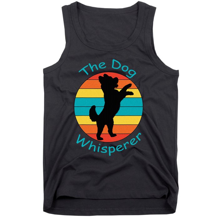 Cute Retro Dog Whisperer Vintage Funny For Dog Lovers Tank Top