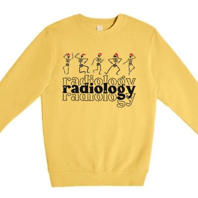 Christmas Radiology Department Skeleton Holiday Xray Tech Premium Crewneck Sweatshirt