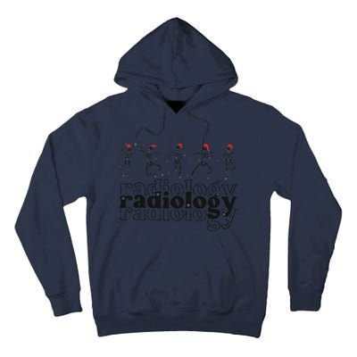 Christmas Radiology Department Skeleton Holiday Xray Tech Tall Hoodie