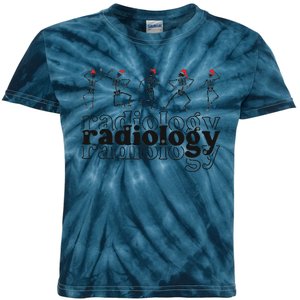 Christmas Radiology Department Skeleton Holiday Xray Tech Kids Tie-Dye T-Shirt