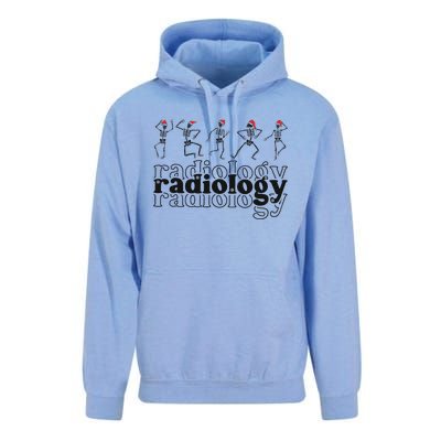 Christmas Radiology Department Skeleton Holiday Xray Tech Unisex Surf Hoodie