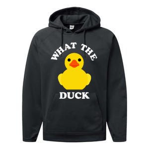 Cute Rubber Duck Lover Bird Quack Duckies Funny Rubber Ducky Performance Fleece Hoodie