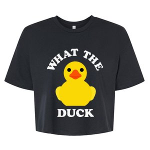 Cute Rubber Duck Lover Bird Quack Duckies Funny Rubber Ducky Bella+Canvas Jersey Crop Tee