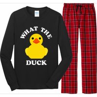 Cute Rubber Duck Lover Bird Quack Duckies Funny Rubber Ducky Long Sleeve Pajama Set