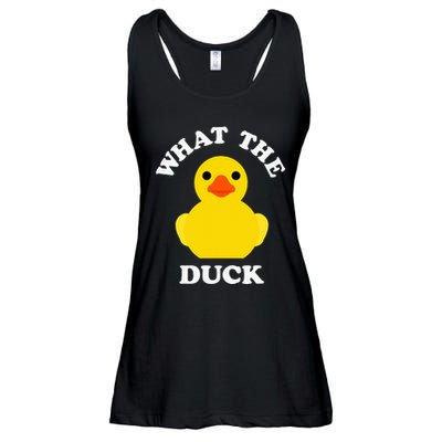 Cute Rubber Duck Lover Bird Quack Duckies Funny Rubber Ducky Ladies Essential Flowy Tank