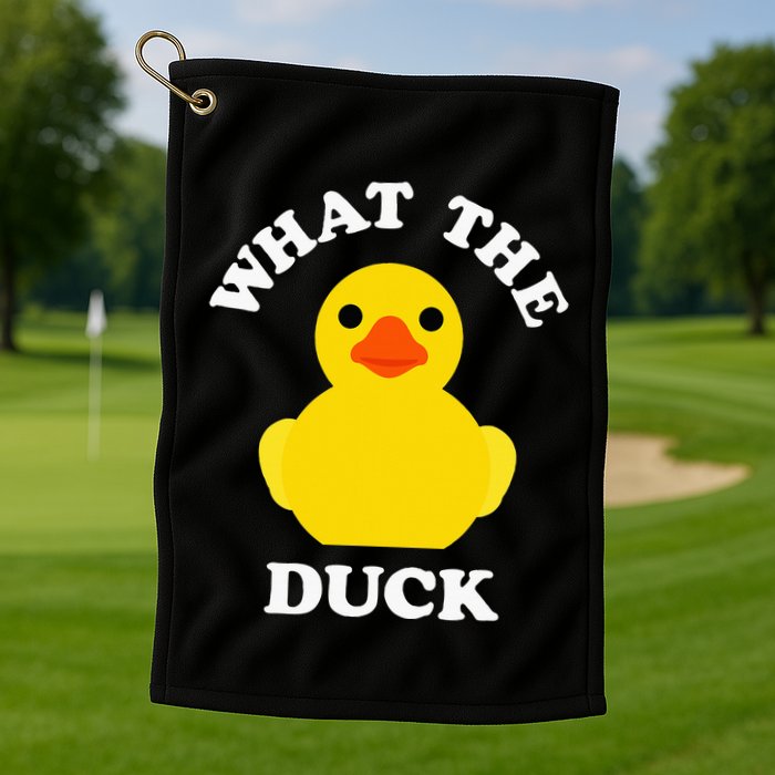 Cute Rubber Duck Lover Bird Quack Duckies Funny Rubber Ducky Golf Towel