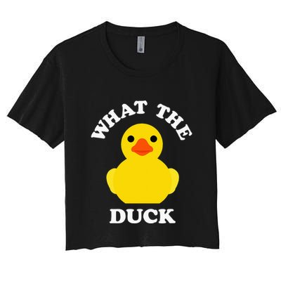 Cute Rubber Duck Lover Bird Quack Duckies Funny Rubber Ducky Crop Top