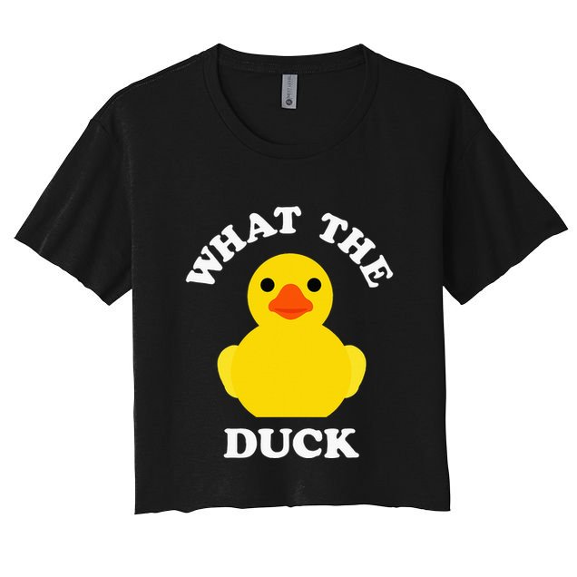 Cute Rubber Duck Lover Bird Quack Duckies Funny Rubber Ducky Crop Top