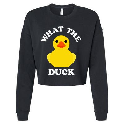Cute Rubber Duck Lover Bird Quack Duckies Funny Rubber Ducky Cropped Pullover Crew