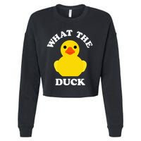 Cute Rubber Duck Lover Bird Quack Duckies Funny Rubber Ducky Cropped Pullover Crew