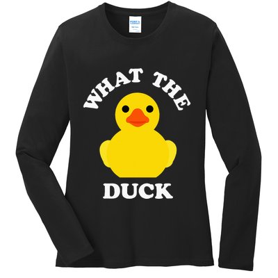 Cute Rubber Duck Lover Bird Quack Duckies Funny Rubber Ducky Ladies Long Sleeve Shirt