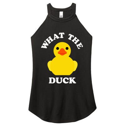 Cute Rubber Duck Lover Bird Quack Duckies Funny Rubber Ducky Women's Perfect Tri Rocker Tank