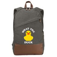 Cute Rubber Duck Lover Bird Quack Duckies Funny Rubber Ducky Cotton Canvas Backpack