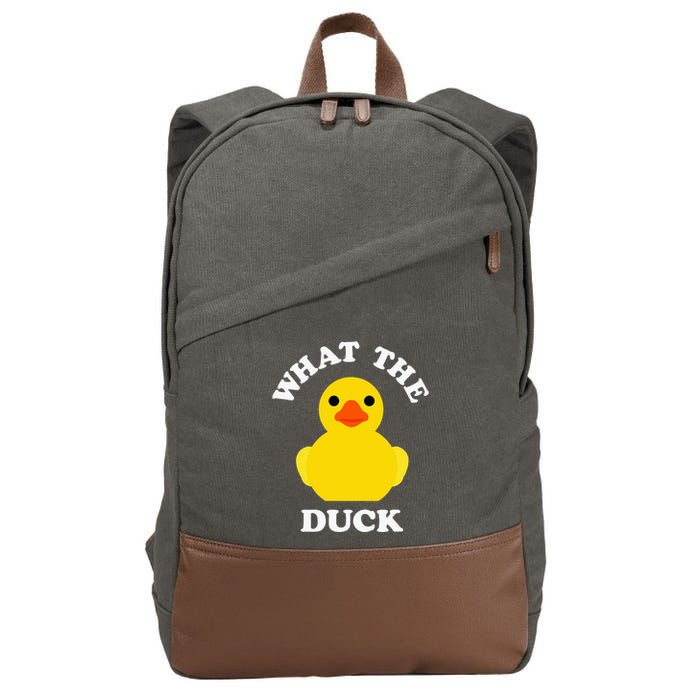 Cute Rubber Duck Lover Bird Quack Duckies Funny Rubber Ducky Cotton Canvas Backpack