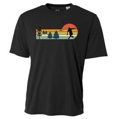 Cool Retro Disc Golf Sport Cooling Performance Crew T-Shirt