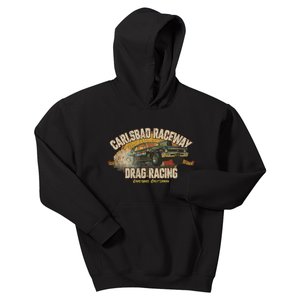 Carlsbad Raceway Drag Racing 1964 Kids Hoodie