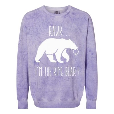 Cute Rehearsal Dinner For Ring Bearer Colorblast Crewneck Sweatshirt