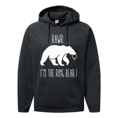 Cute Rehearsal Dinner For Ring Bearer Performance Fleece Hoodie