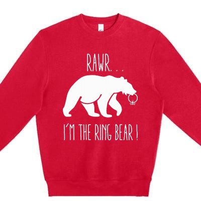 Cute Rehearsal Dinner For Ring Bearer Premium Crewneck Sweatshirt