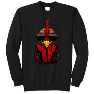 Cool Rooster Design Chicken Rooster Lover Sweatshirt