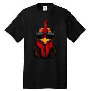 Cool Rooster Design Chicken Rooster Lover Tall T-Shirt