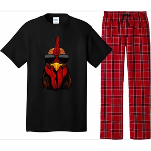 Cool Rooster Design Chicken Rooster Lover Pajama Set