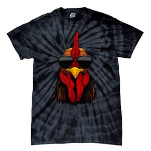 Cool Rooster Design Chicken Rooster Lover Tie-Dye T-Shirt