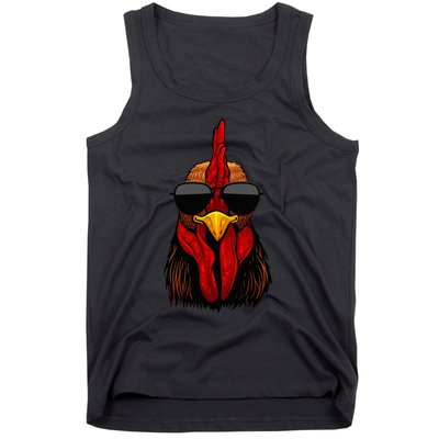 Cool Rooster Design Chicken Rooster Lover Tank Top