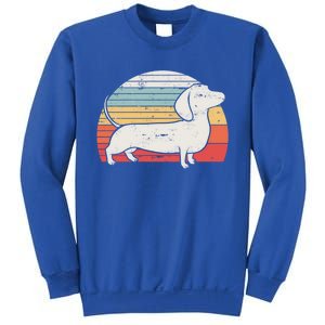 Cool Retro Dachshund Dog Gift Design Weiner Dog Fans Cool Gift Sweatshirt