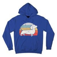 Cool Retro Dachshund Dog Gift Design Weiner Dog Fans Cool Gift Tall Hoodie