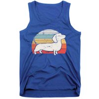 Cool Retro Dachshund Dog Gift Design Weiner Dog Fans Cool Gift Tank Top