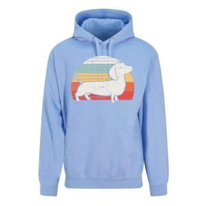 Cool Retro Dachshund Dog Gift Design Weiner Dog Fans Cool Gift Unisex Surf Hoodie