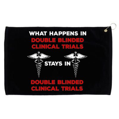 Clinical Research Double Blinded Clinical Trial Humor Gift Grommeted Golf Towel