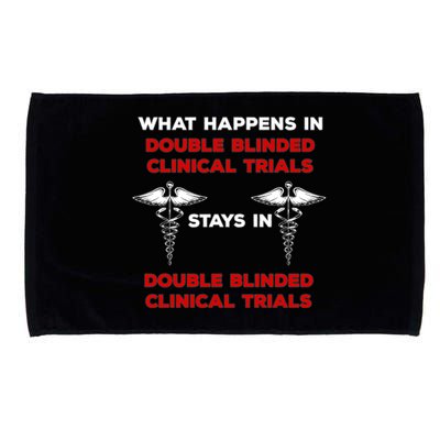 Clinical Research Double Blinded Clinical Trial Humor Gift Microfiber Hand Towel