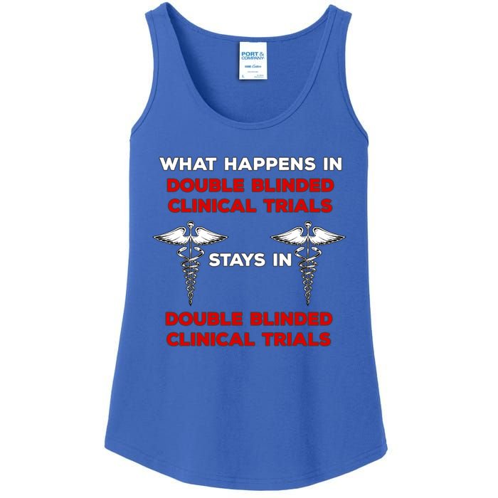 Clinical Research Double Blinded Clinical Trial Humor Gift Ladies Essential Tank