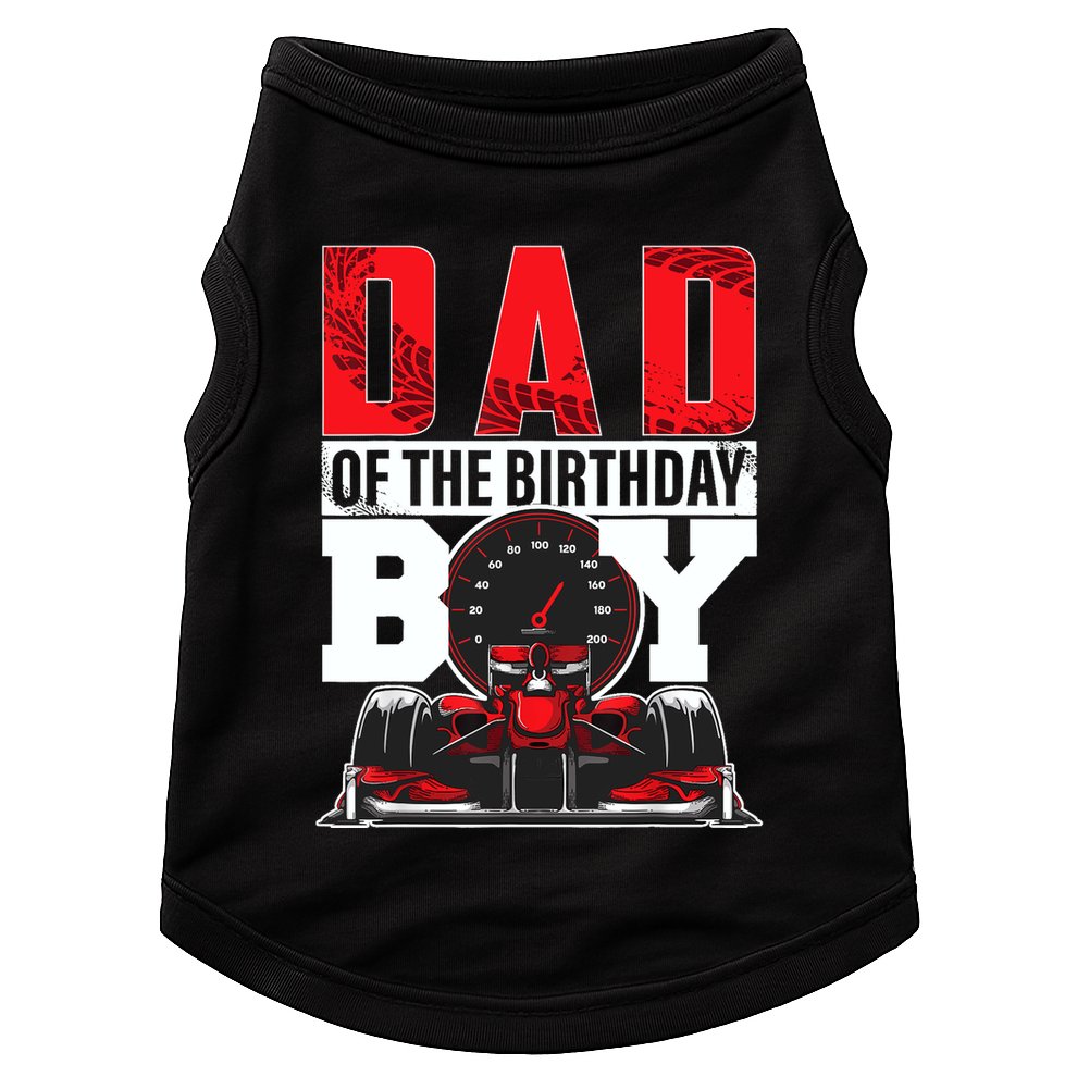 Car Racing Dad Of Birthday Boy Formula Race Car Driver Doggie Tank