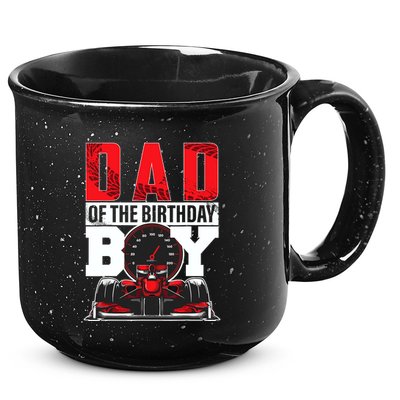 Car Racing Dad Of Birthday Boy Formula Race Car Driver 15oz Campfire Ceramic Mug