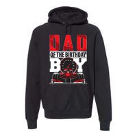 Car Racing Dad Of Birthday Boy Formula Race Car Driver Premium Hoodie