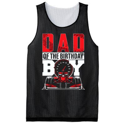 Car Racing Dad Of Birthday Boy Formula Race Car Driver Mesh Reversible Basketball Jersey Tank