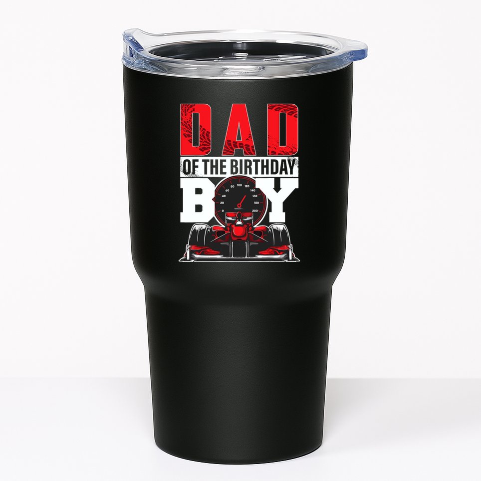 Car Racing Dad Of Birthday Boy Formula Race Car Driver Tumbler