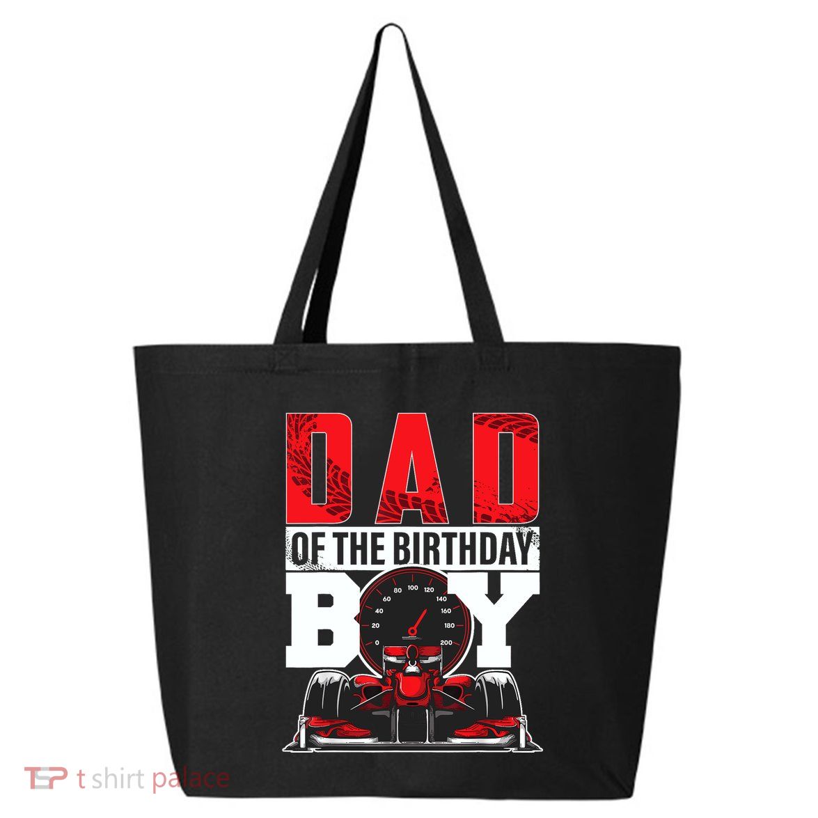Car Racing Dad Of Birthday Boy Formula Race Car Driver 25L Jumbo Tote