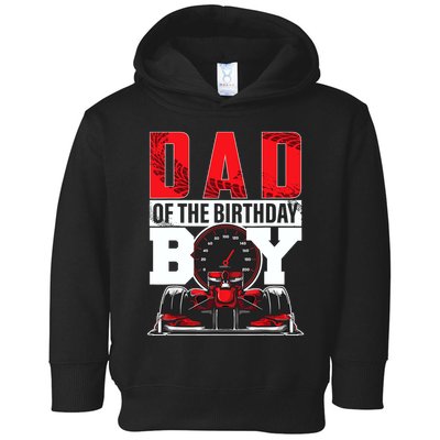 Car Racing Dad Of Birthday Boy Formula Race Car Driver Toddler Hoodie